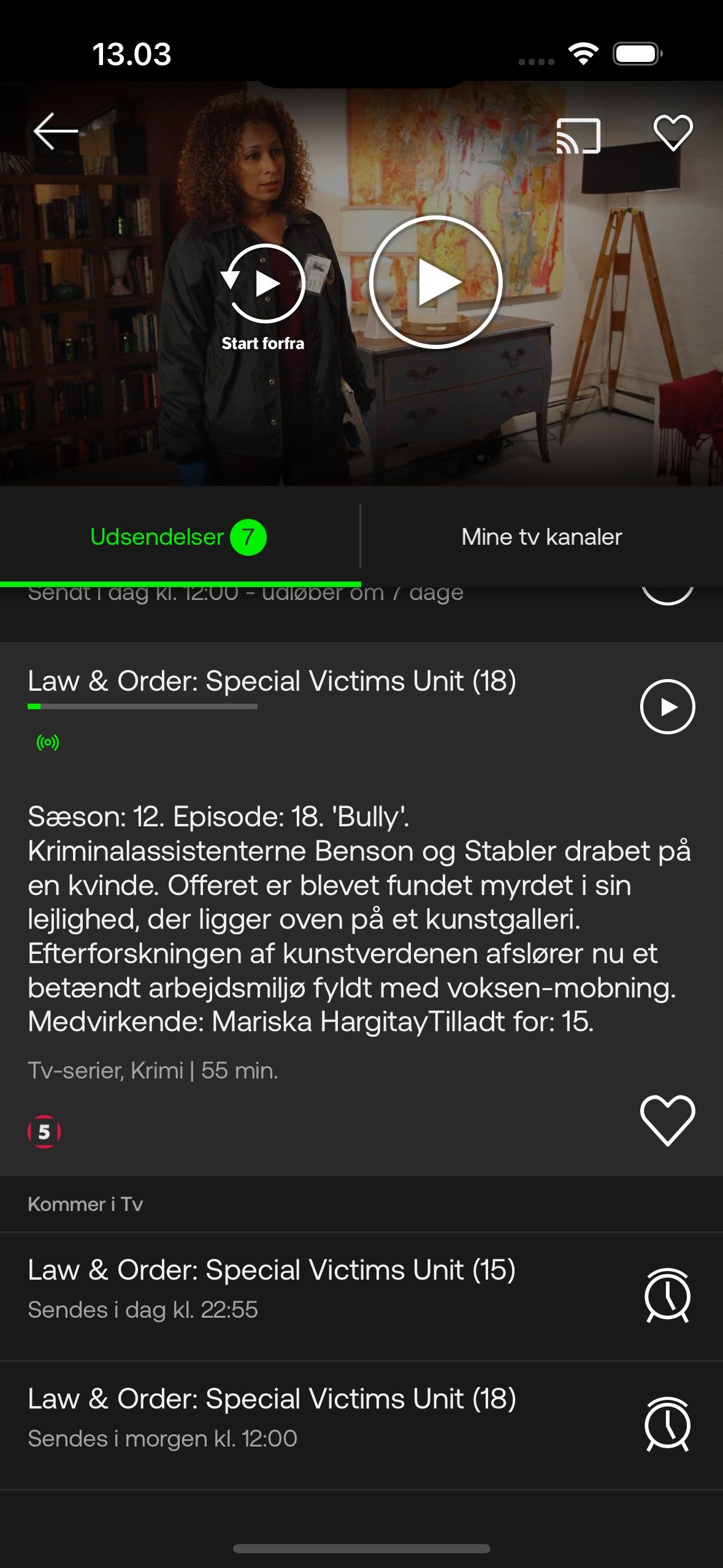 Old synopsis on iOS, Live TV Old synopsis on iOS, Live TV